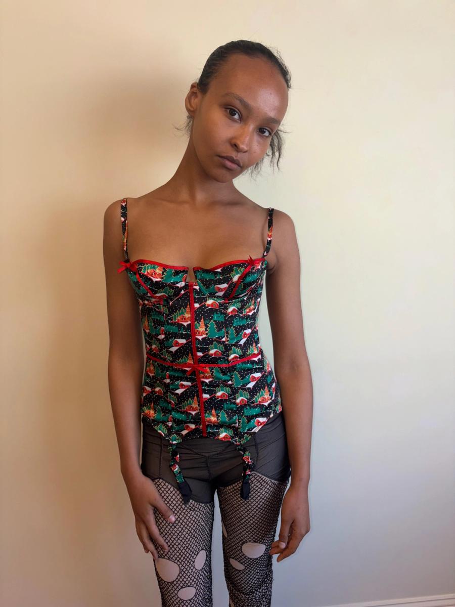 Vintage Chantal Thomass Christmas Present Bustier product image