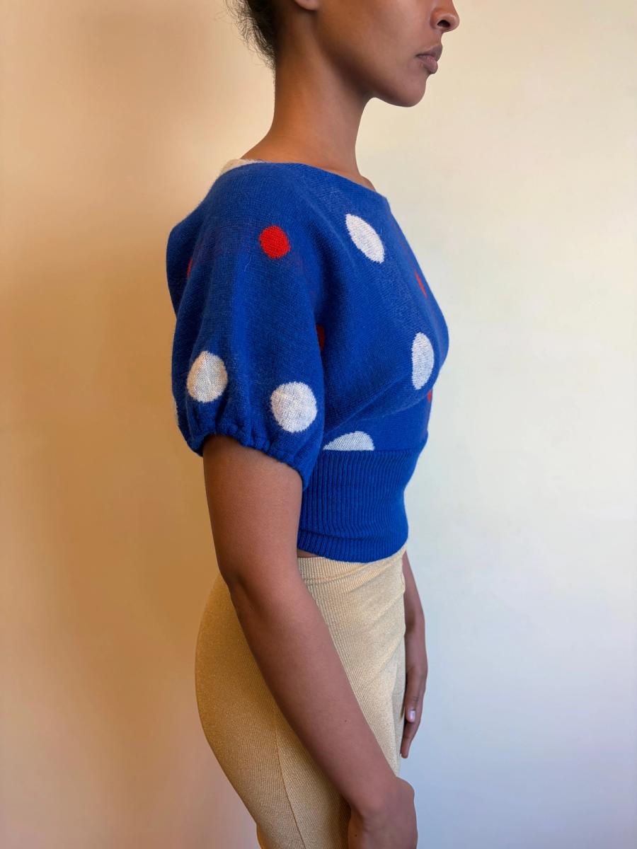 80s Dorothée Bis Polka Dot Sweater product image