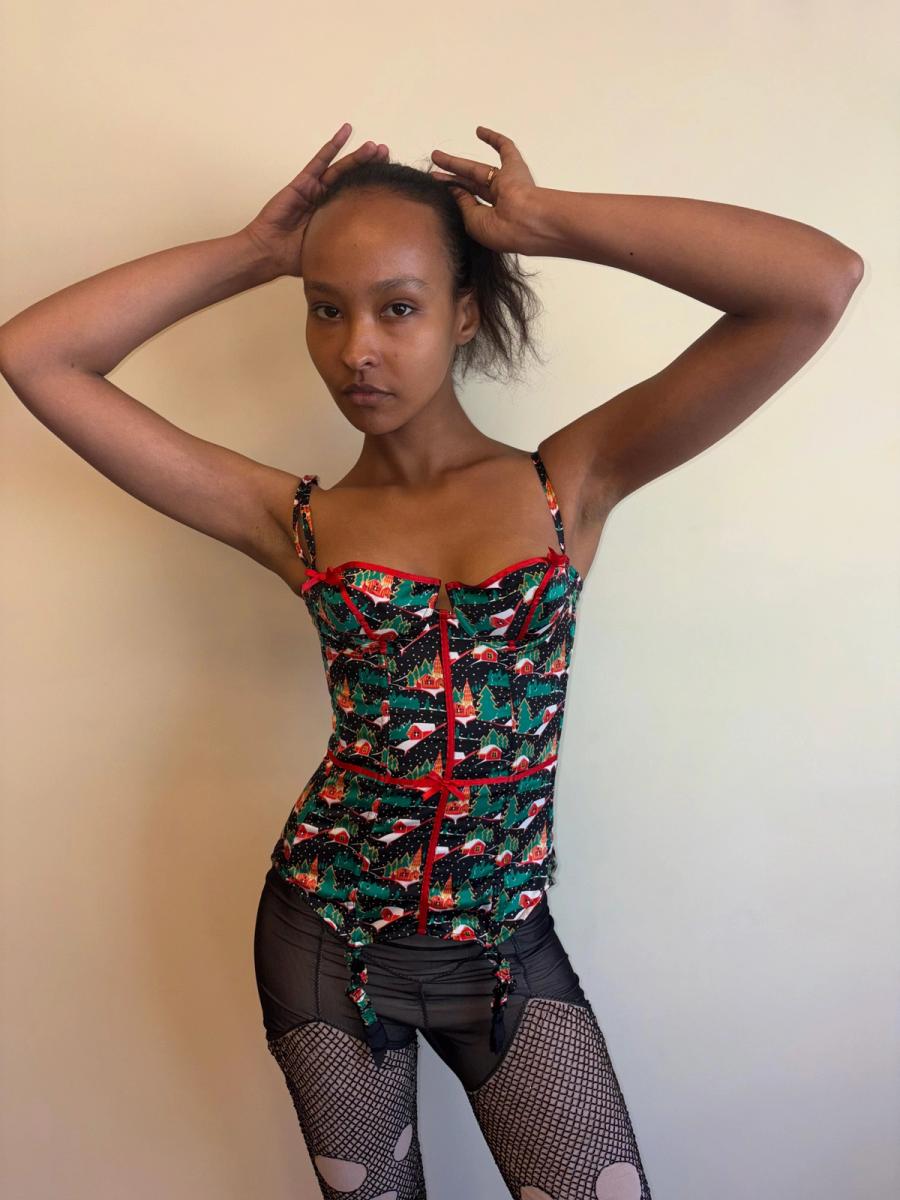 Vintage Chantal Thomass Christmas Present Bustier product image