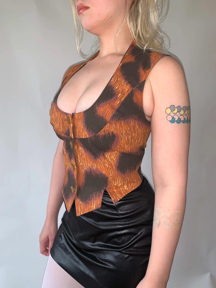 Vivienne Westwood Rare SS94 Café Society Cheetah Vest  product image