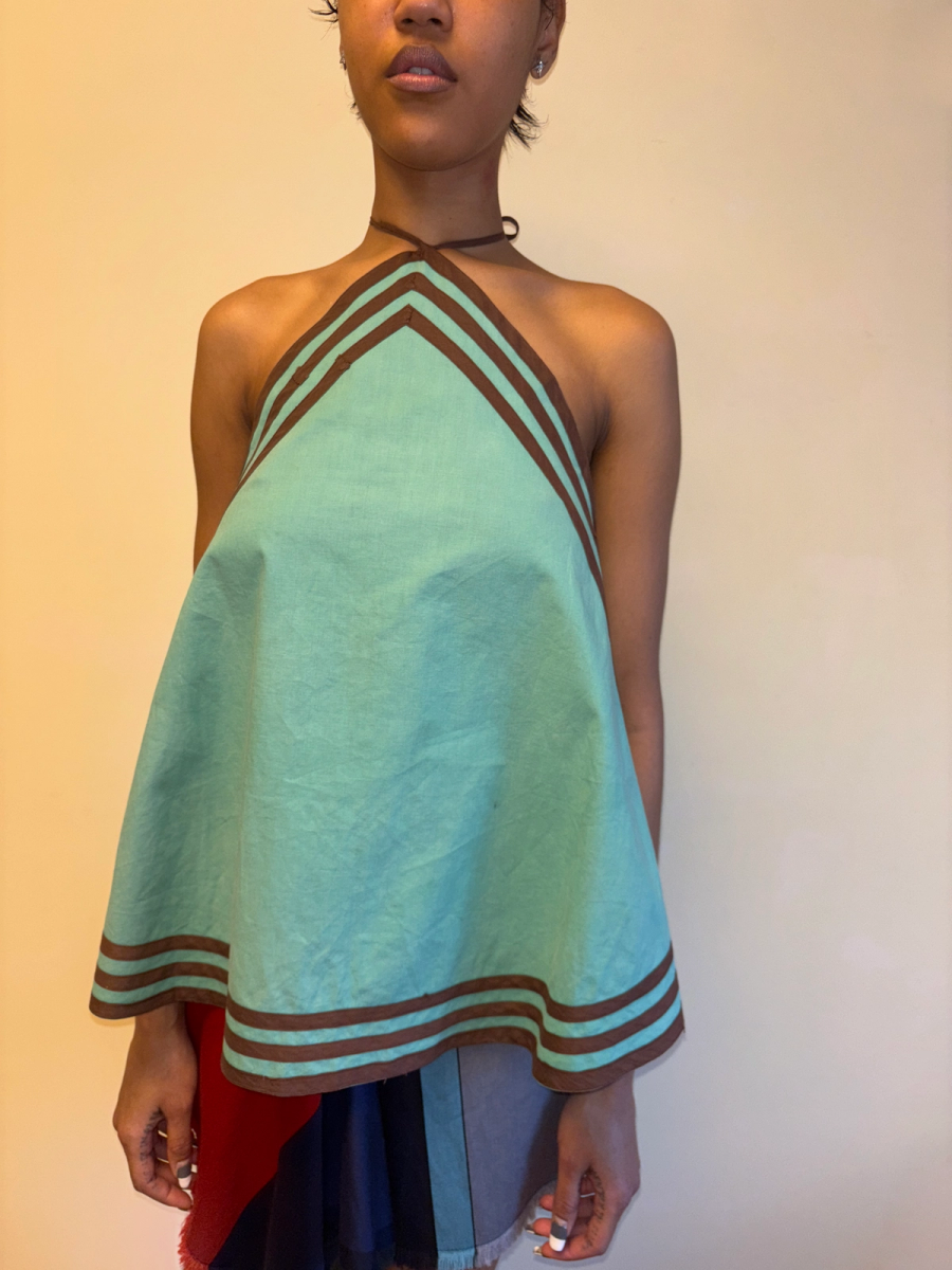 1930s Green Cotton Halter product image