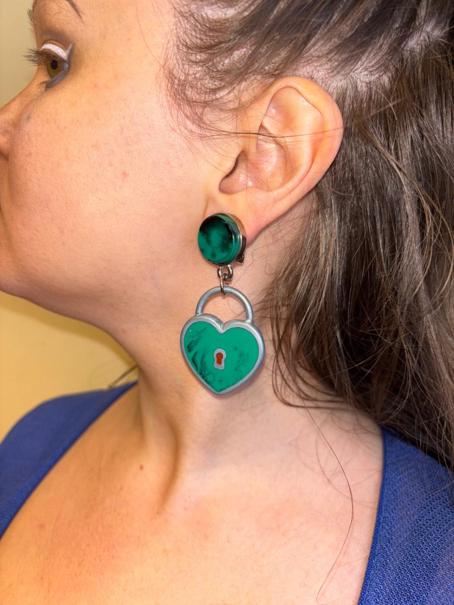 Vintage Giorgio Armani Lock Earrings product image