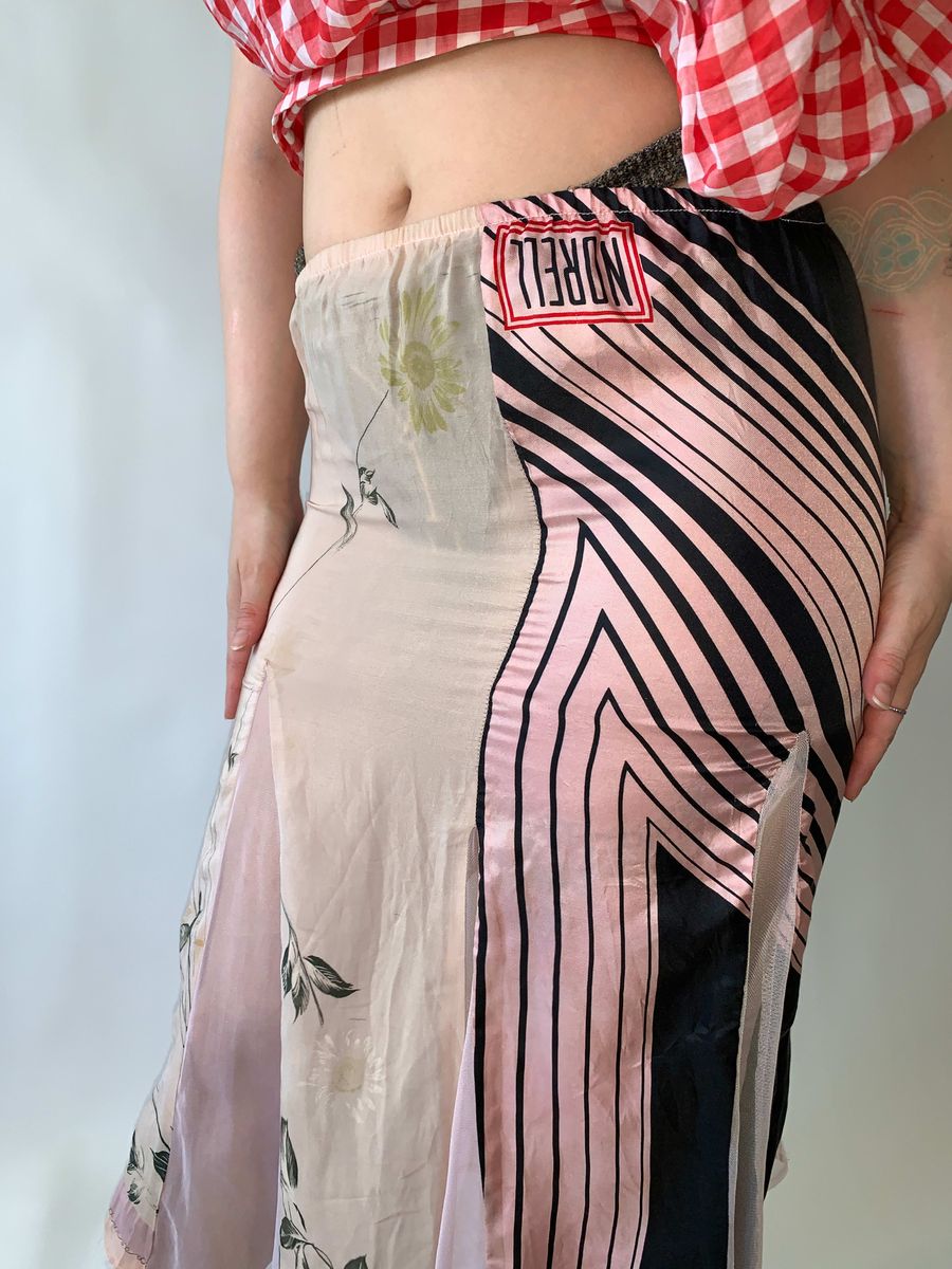 Claudette Patchwork Scarf Skirt product image