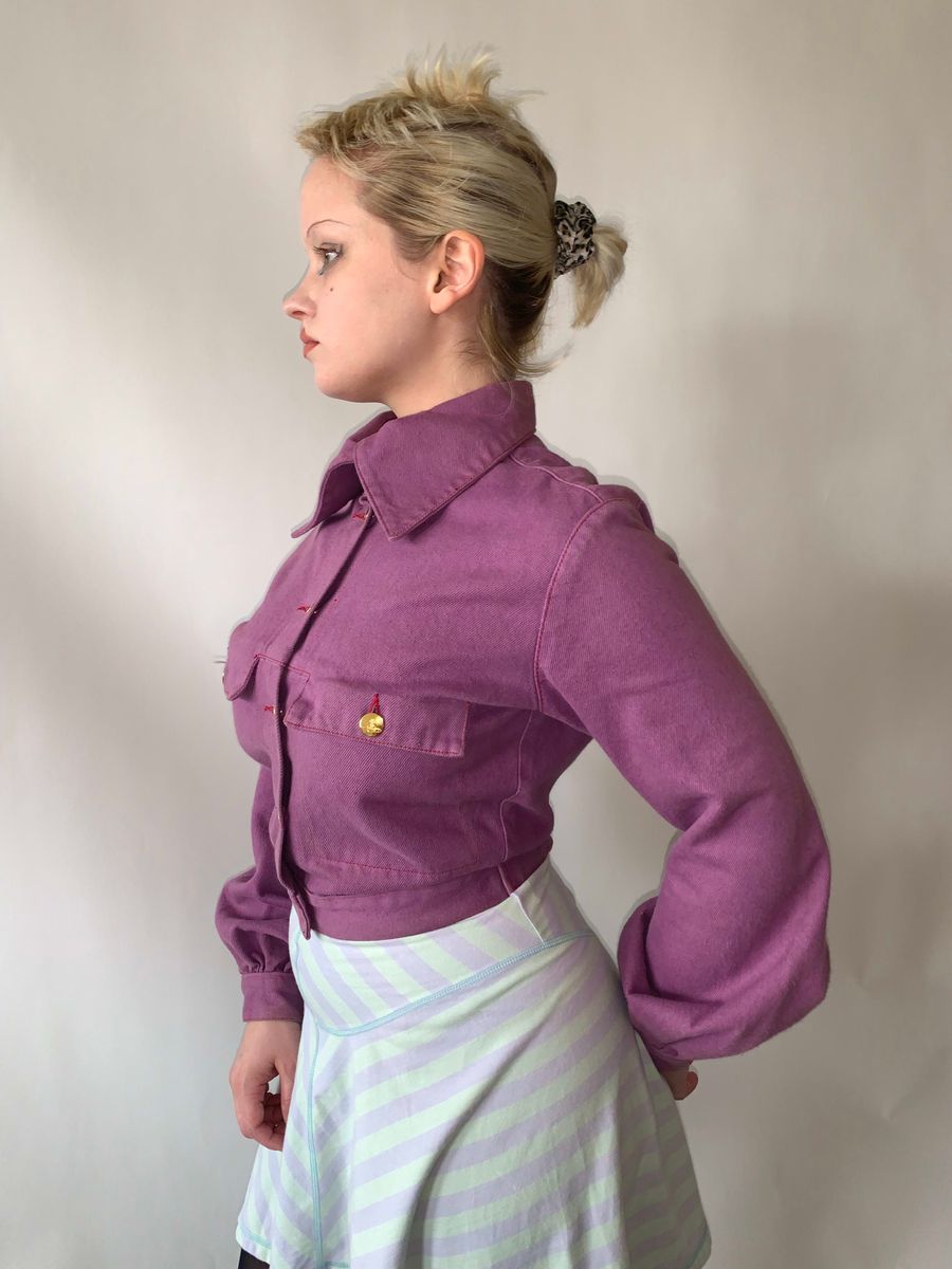 90s Vivienne Westwood Fuschia Denim Set product image