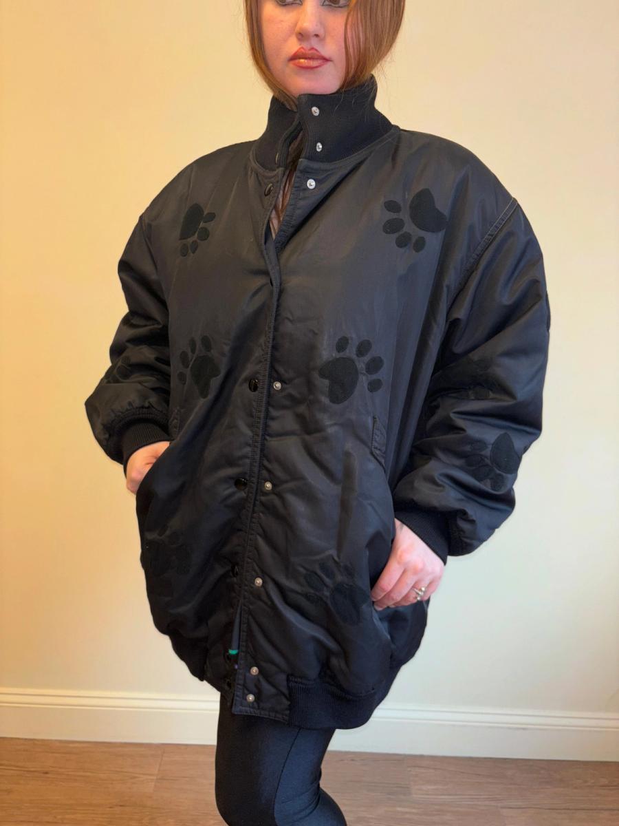 80s Iceberg Dalmatian Paw Print Bomber product image