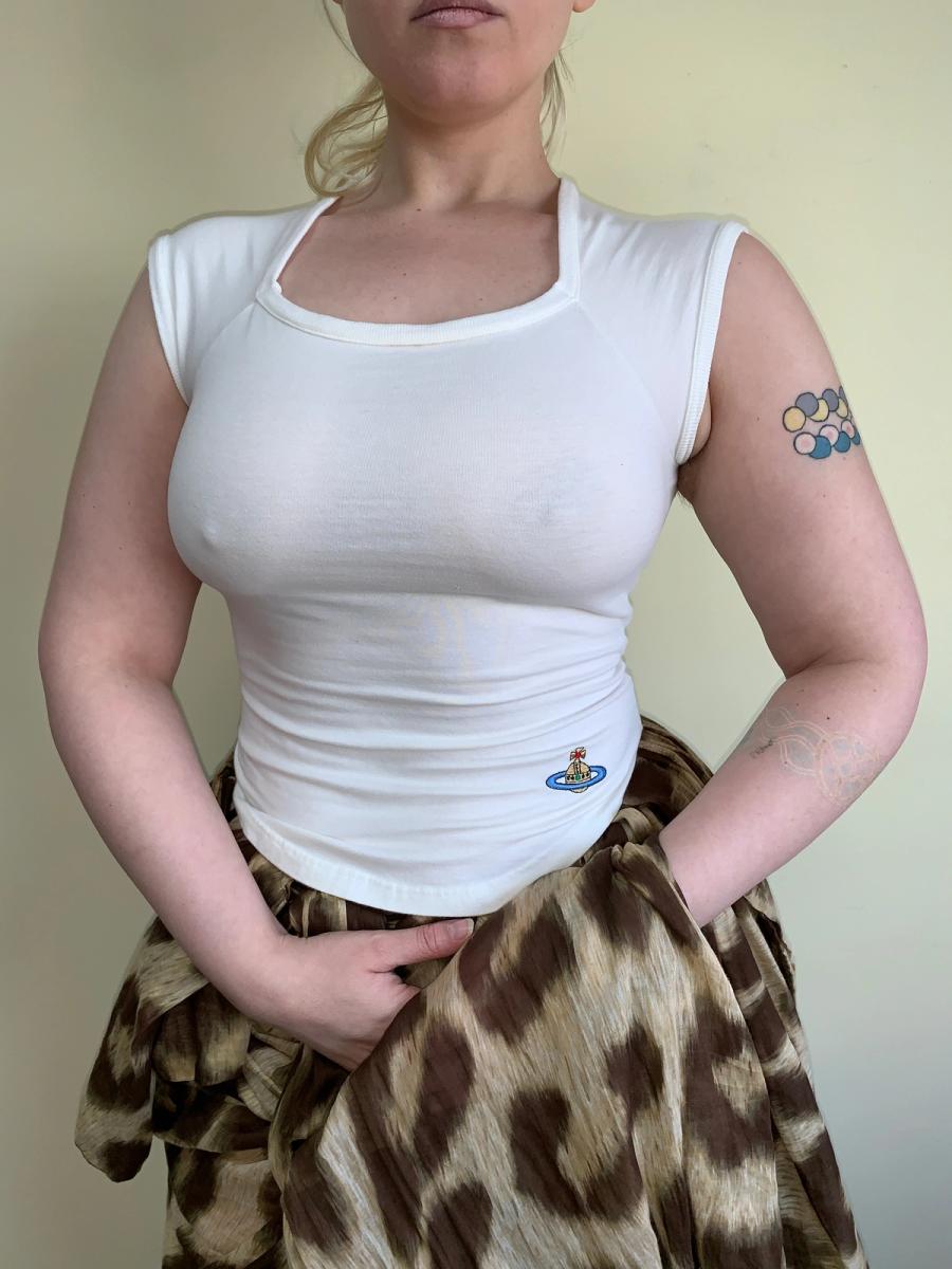 90s Vivienne Westwood Square Neckline Tank Top product image