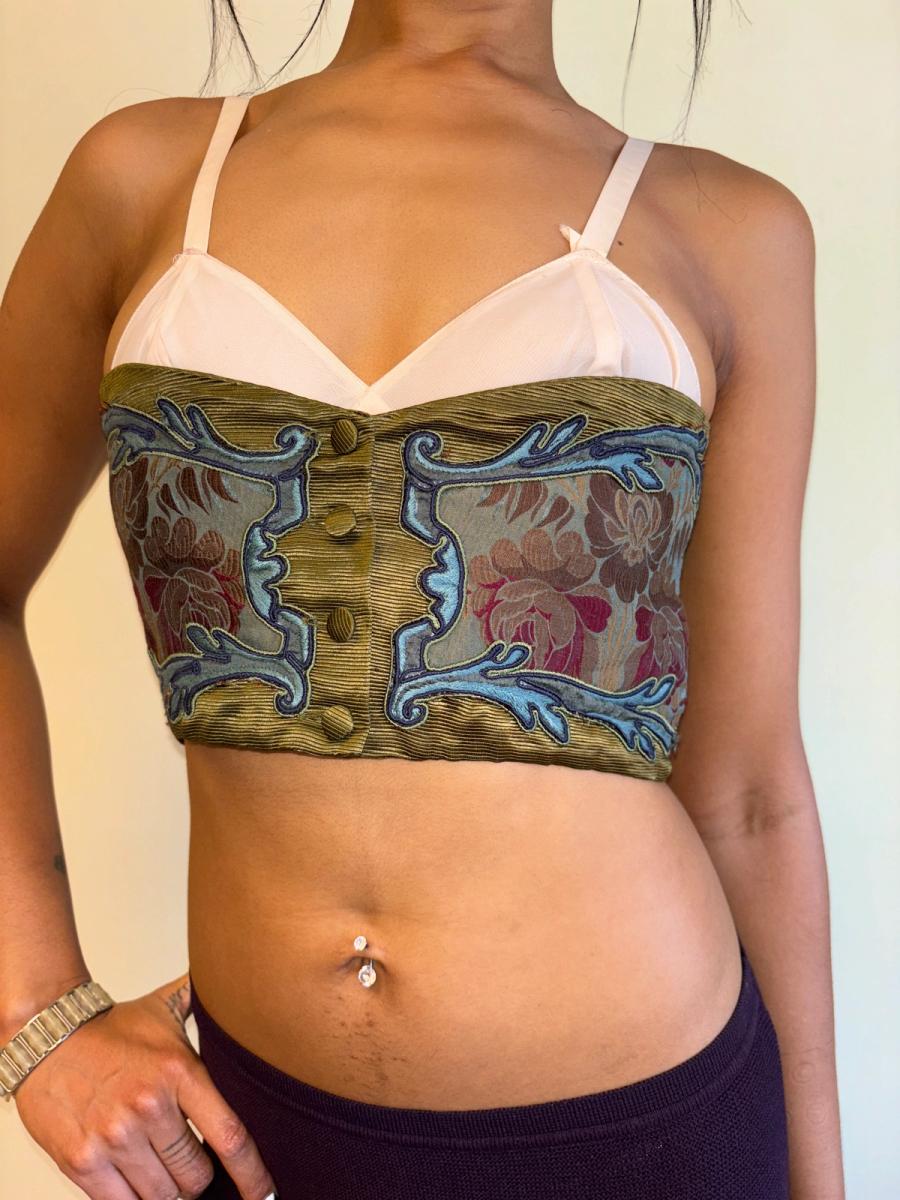 1990 Romeo Gigli Brocade Bandeau