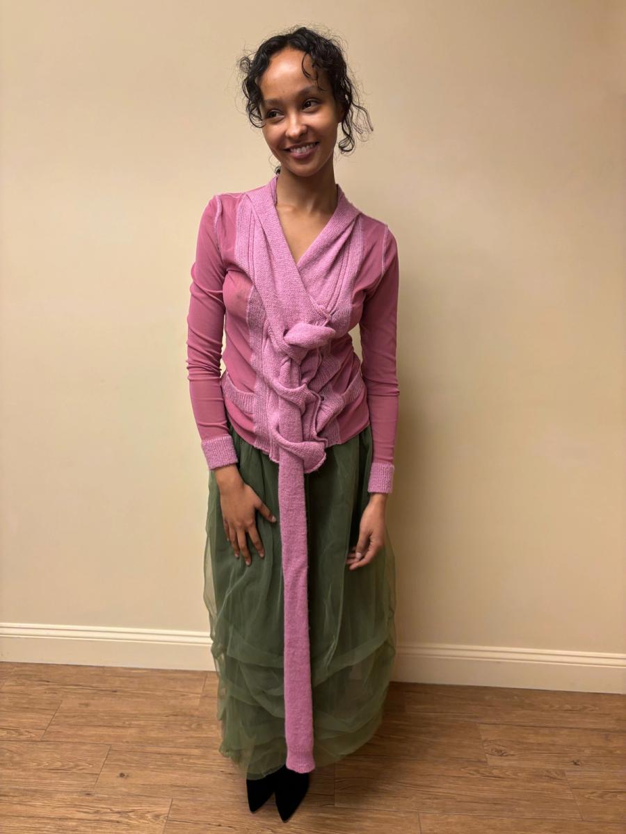 Vintage Jean-Paul Gaultier Mesh and Knit Braided Top product image