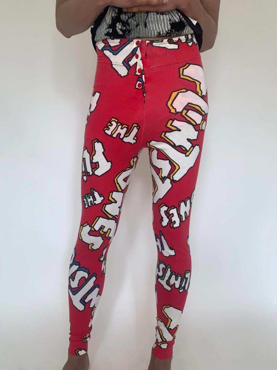 1980s JC de Castelbajac Flintstones Leggings