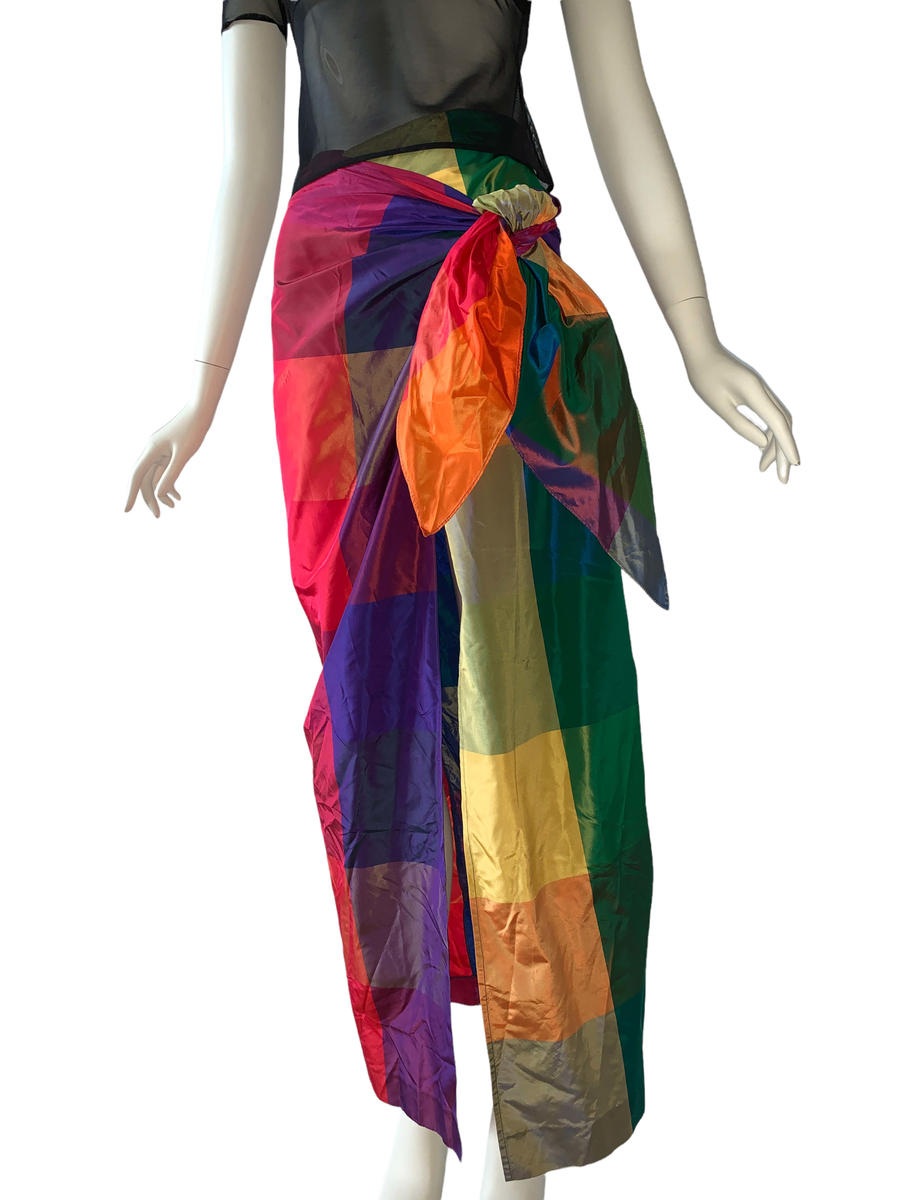 90s Chantal Thomass Changeable Taffeta Bustle Skirt product image