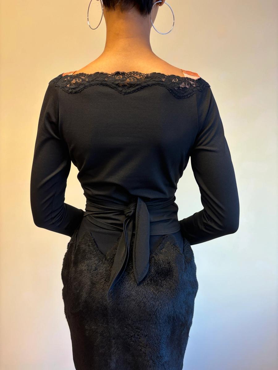 Chantal Thomass Wrap Top With Lace product image