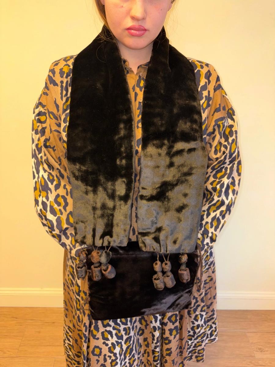 Edwardian Velveteen Scarf and Muff Set product image