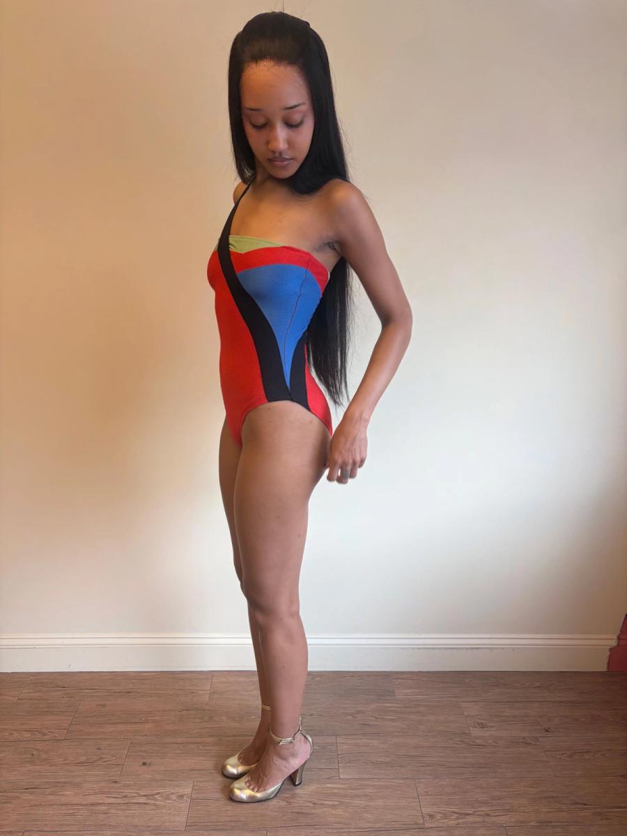 Vintage Fendi Color Blocked Swimsuit product image
