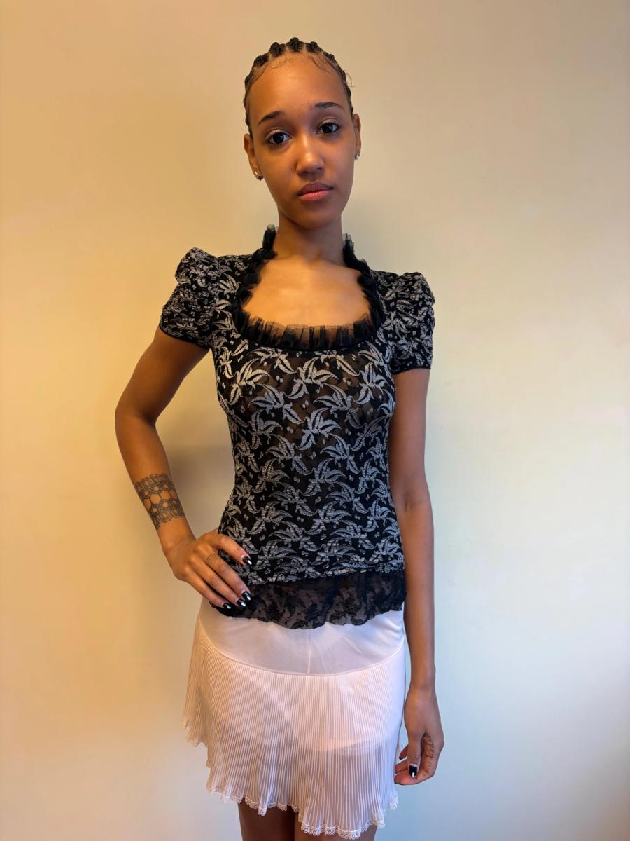90s Vivienne Westwood Lace Stretch Top product image