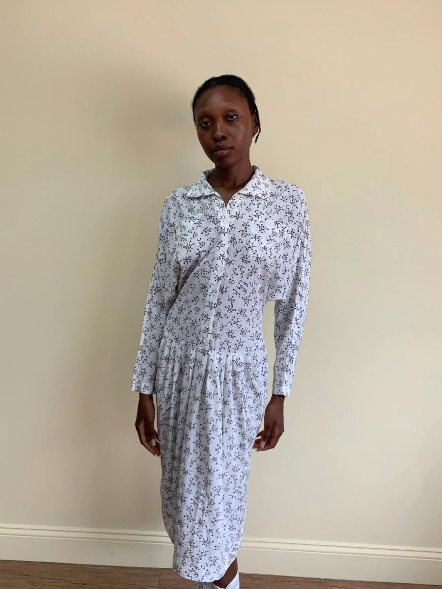 1980s Norma Kamali Safety Pin Dress product image