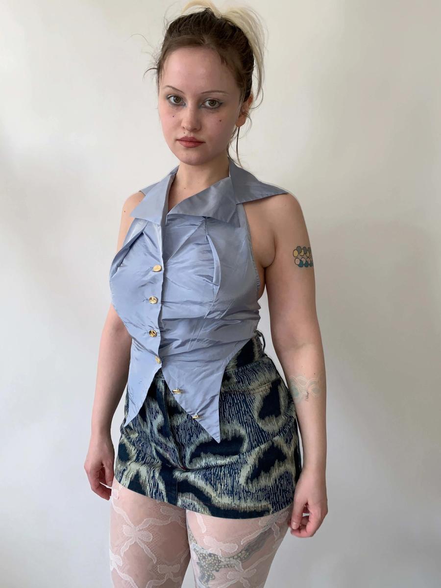 90s Vivienne Westwood Taffeta Halter product image