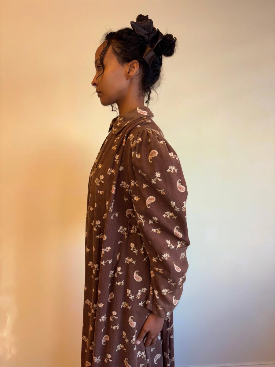 Victorian Brown Paisley Wrapper product image