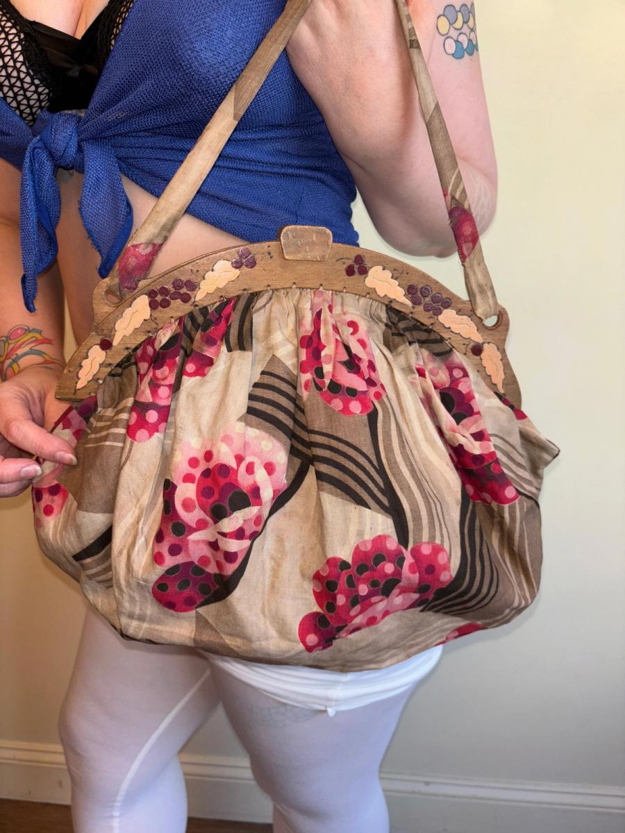 20s or 30s Art Deco Flower Purse product image