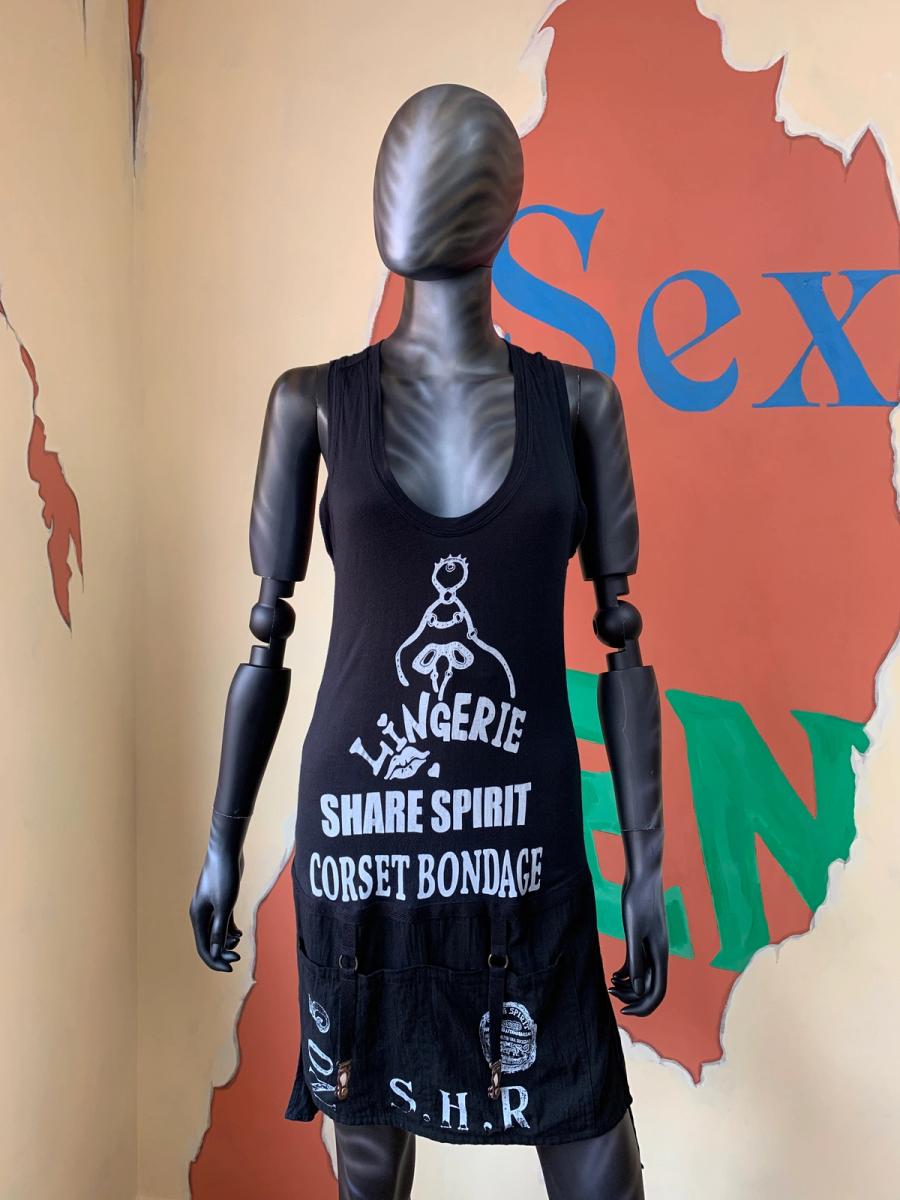 Share Spirit 'Corset Bondage' Tank Dress 