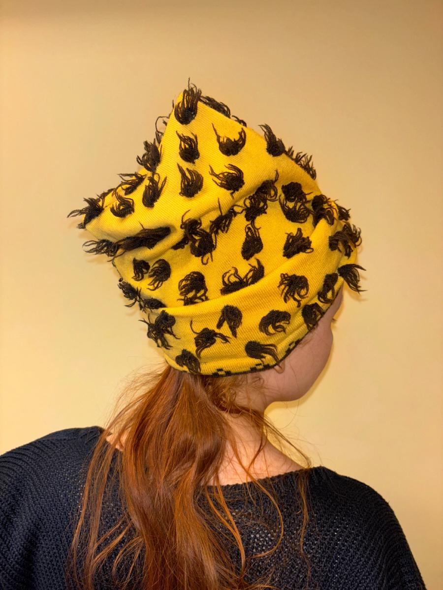 Vivienne Westwood 'Vive La Cocotte' Gold Label Knitwear Cheetah Tufted Hat product image