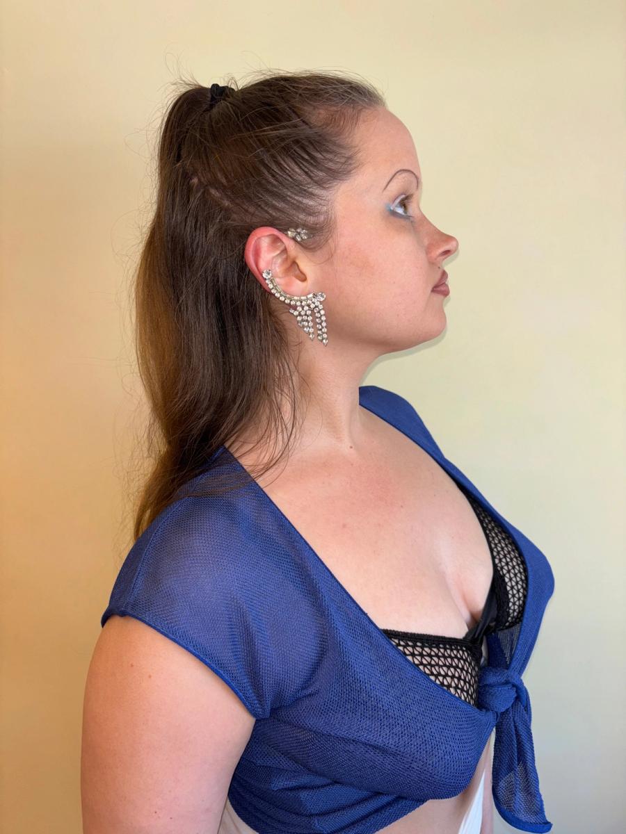 50s Rhinestone Ear Cuff product image