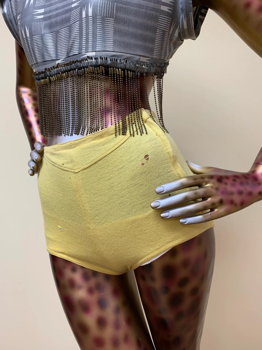 30s or 40s Wool Yellow Swim Shorts product image