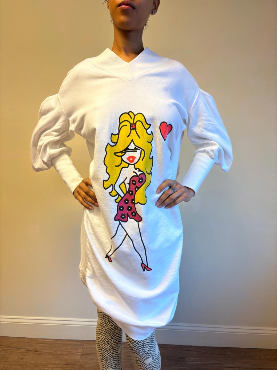 Autumn Winter 2003-2004 Bernhard Willhelm Bimbo Sweatshirt Dress product image