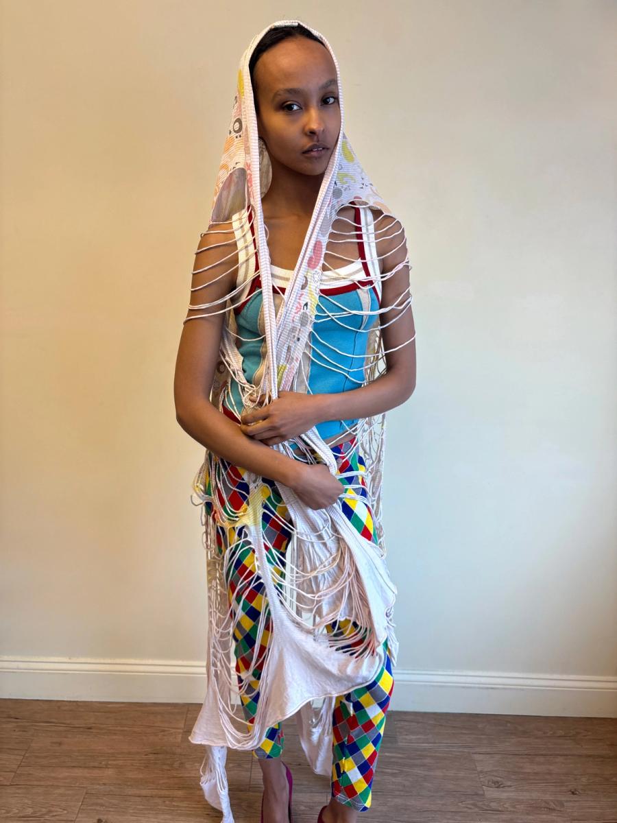 Nozomi Ishiguro Slashed Shawl product image