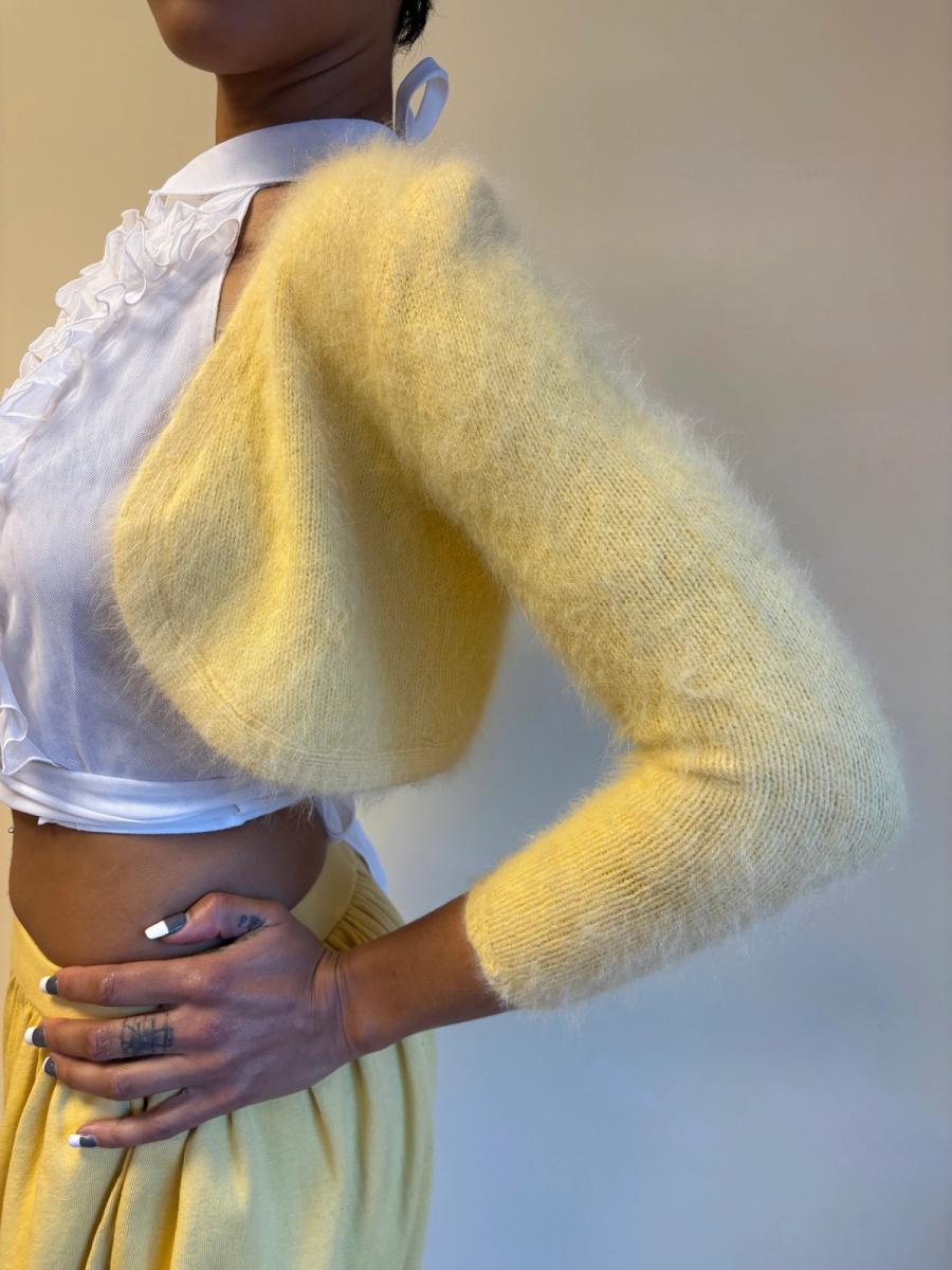 Early Chantal Thomass Yellow Mohair Shrug  product image