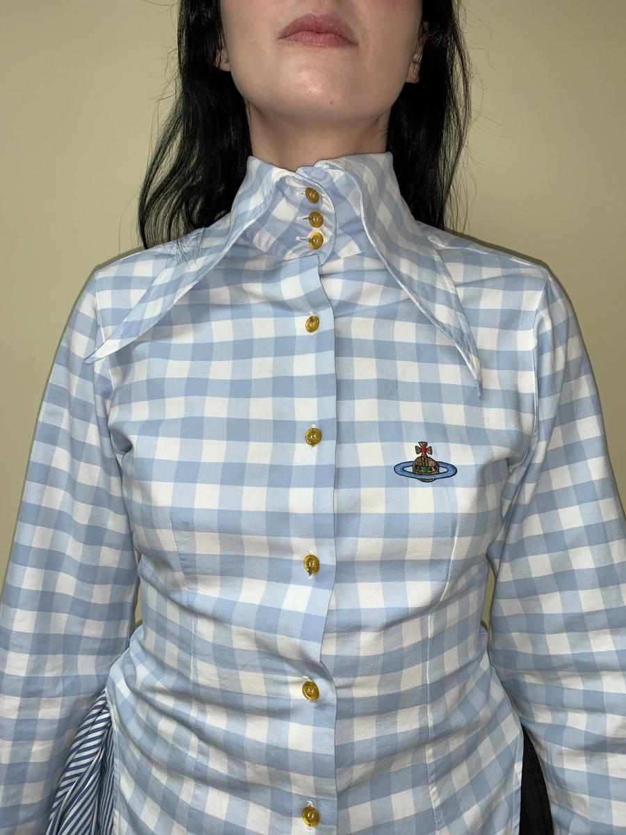90s Vivienne Westwood Gingham Button Up product image