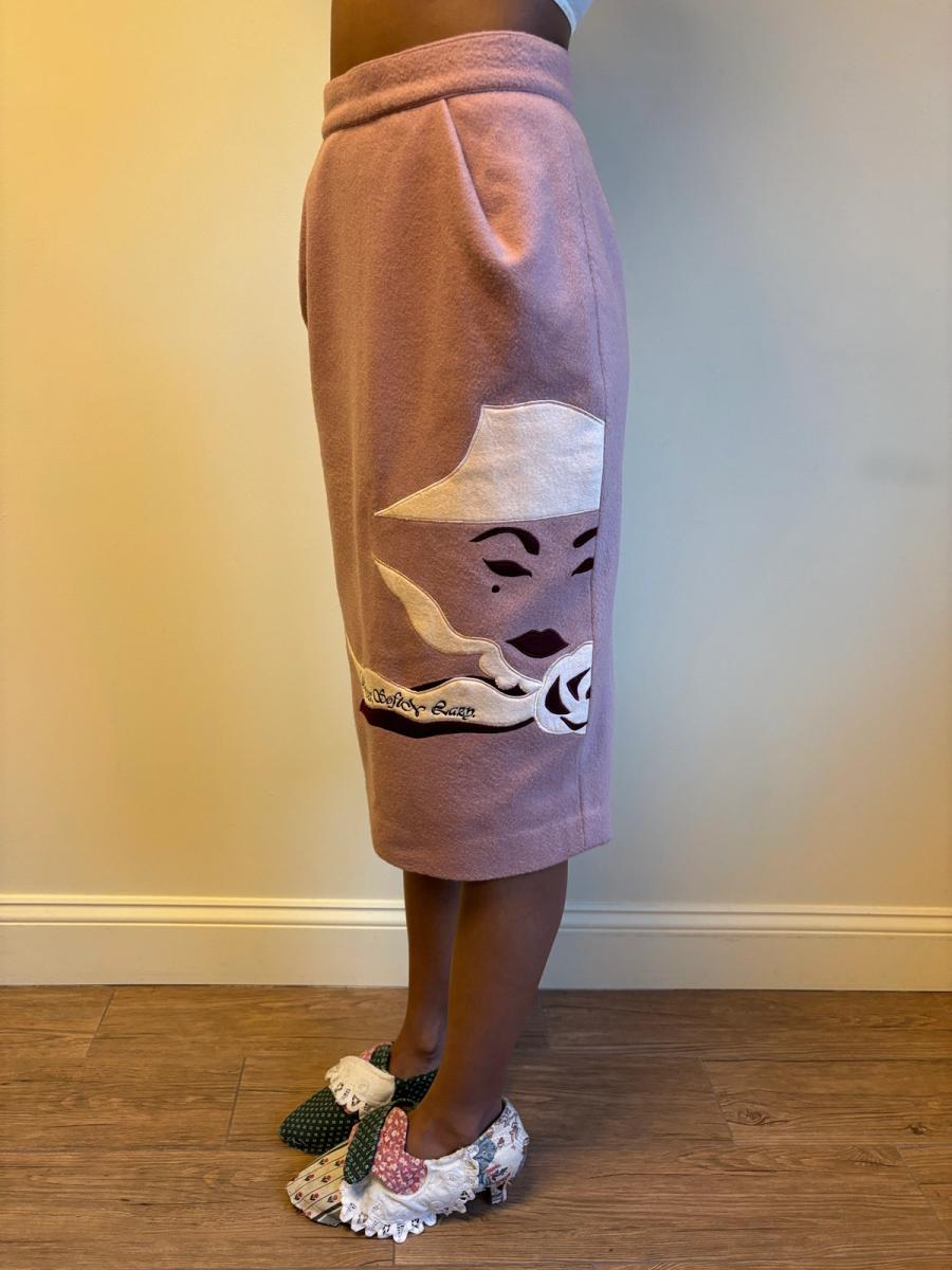 Obscure Desire of Bourgeoisie Felt Portrait Skirt product image