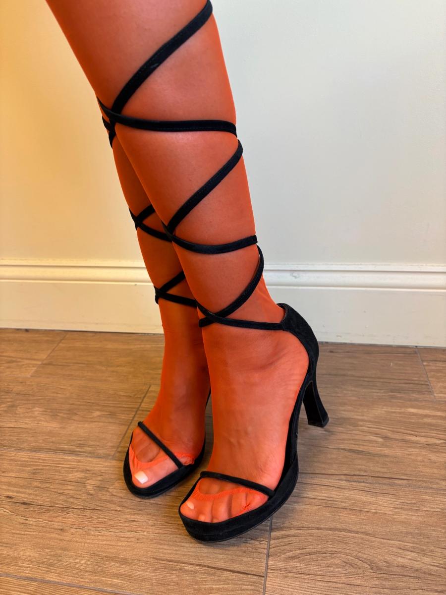 80s Claude Montana Wrap Heels product image