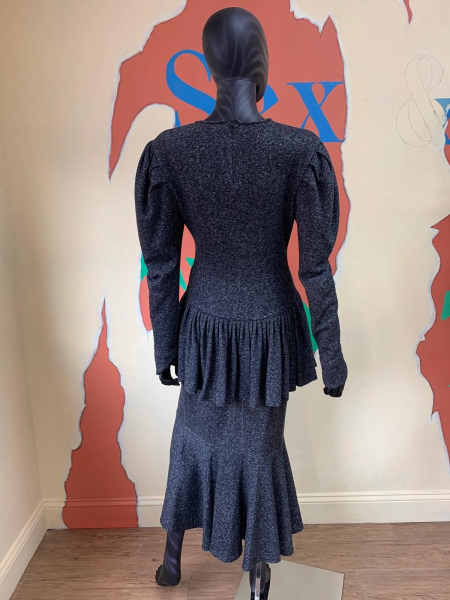 80s Norma Kamali Gray Sweatshirt Set product image