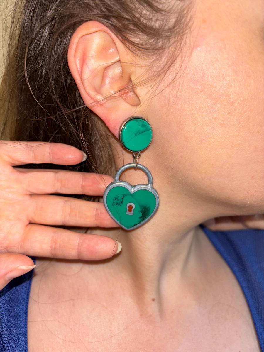 Vintage Giorgio Armani Lock Earrings product image