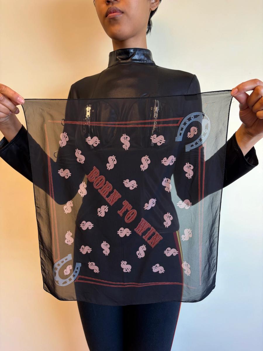80s Jean-Paul Gaultier "Born to Win" Handkerchief product image
