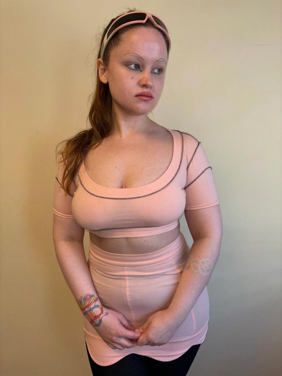 Pam Hogg Baby Pink Scalloped Set product image