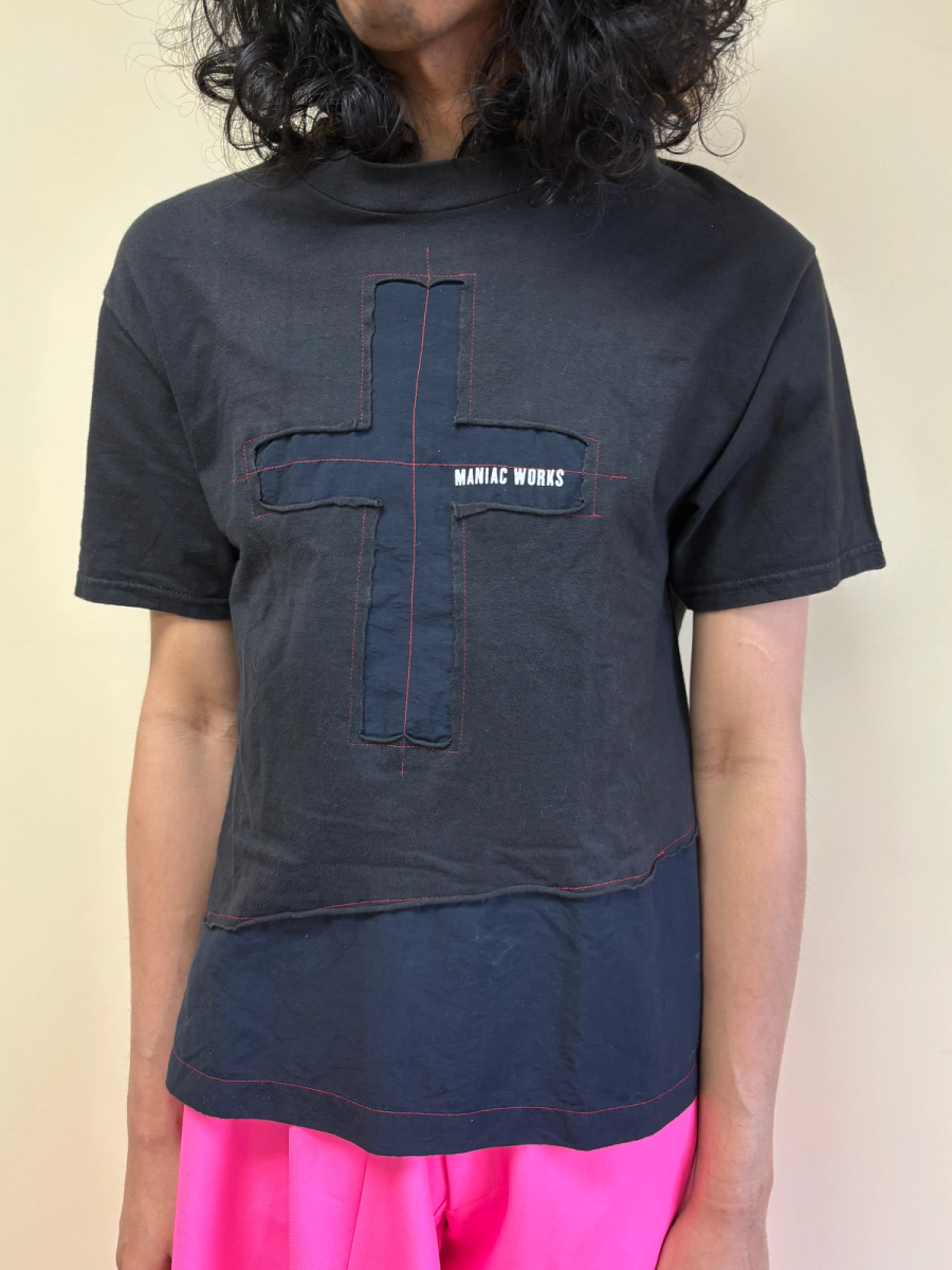 90s Maniac Works Cross T-shirt