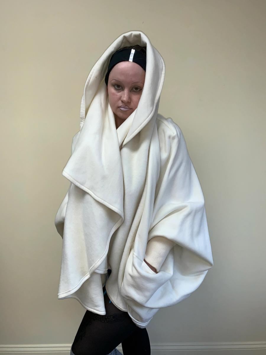 Norma Kamali 1980s Fleece Cocoon Coat product image