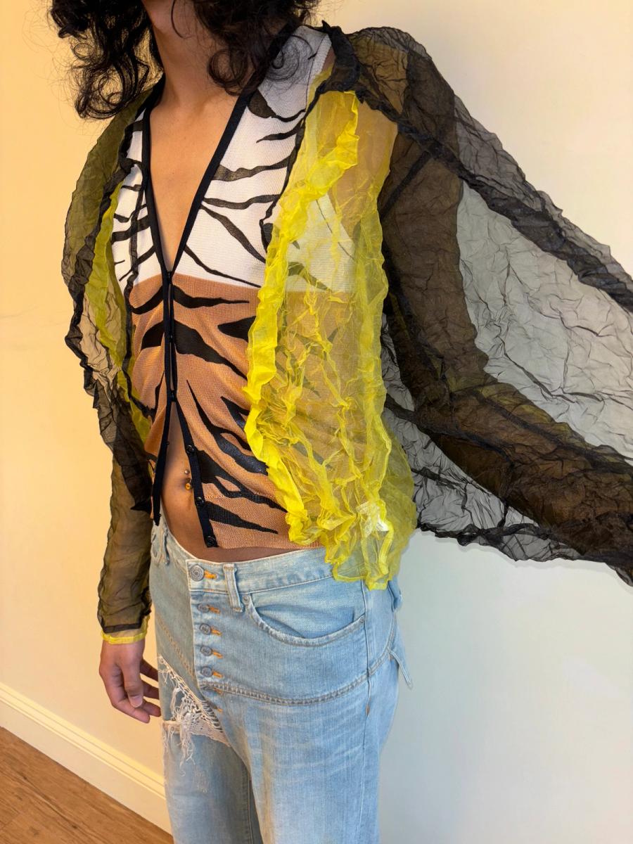 Krizia Wrinkle Pleated Reversible Over-shirt product image