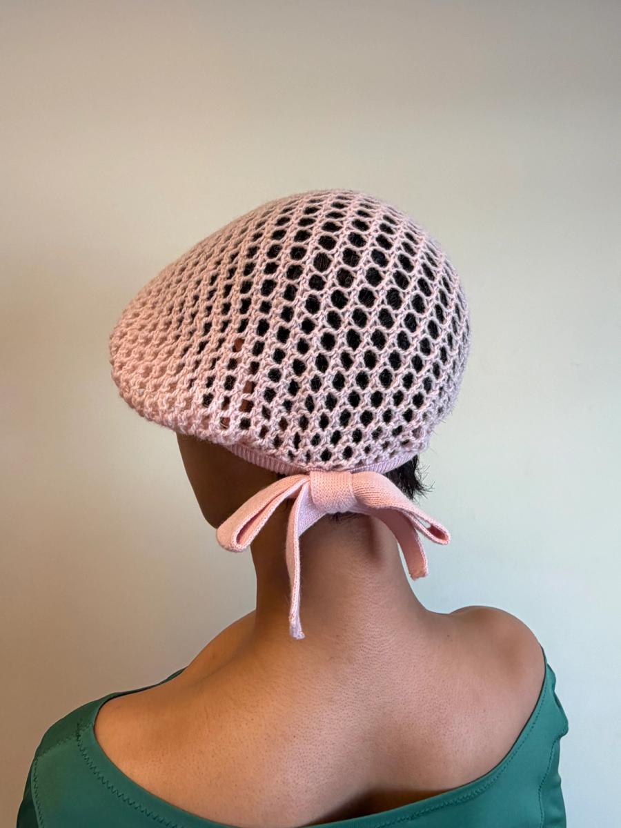 Sonia Rykiel Baby Pink Knit Beret product image