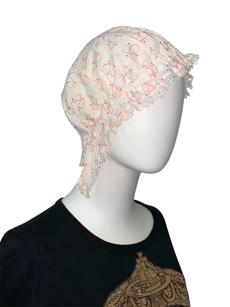 1920s Atom Print Mobcap  product image