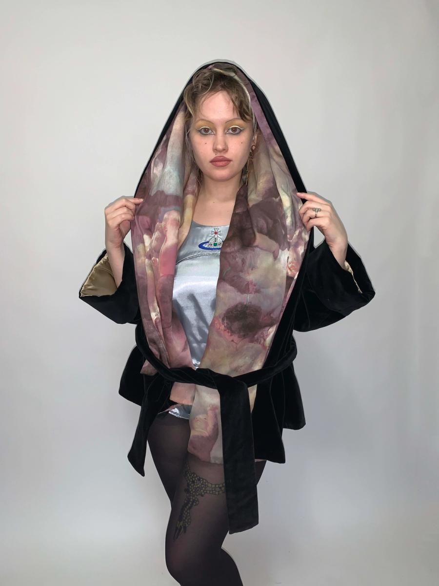 Vivienne Westwood AW 1991 Putti Print Velvet Robe product image