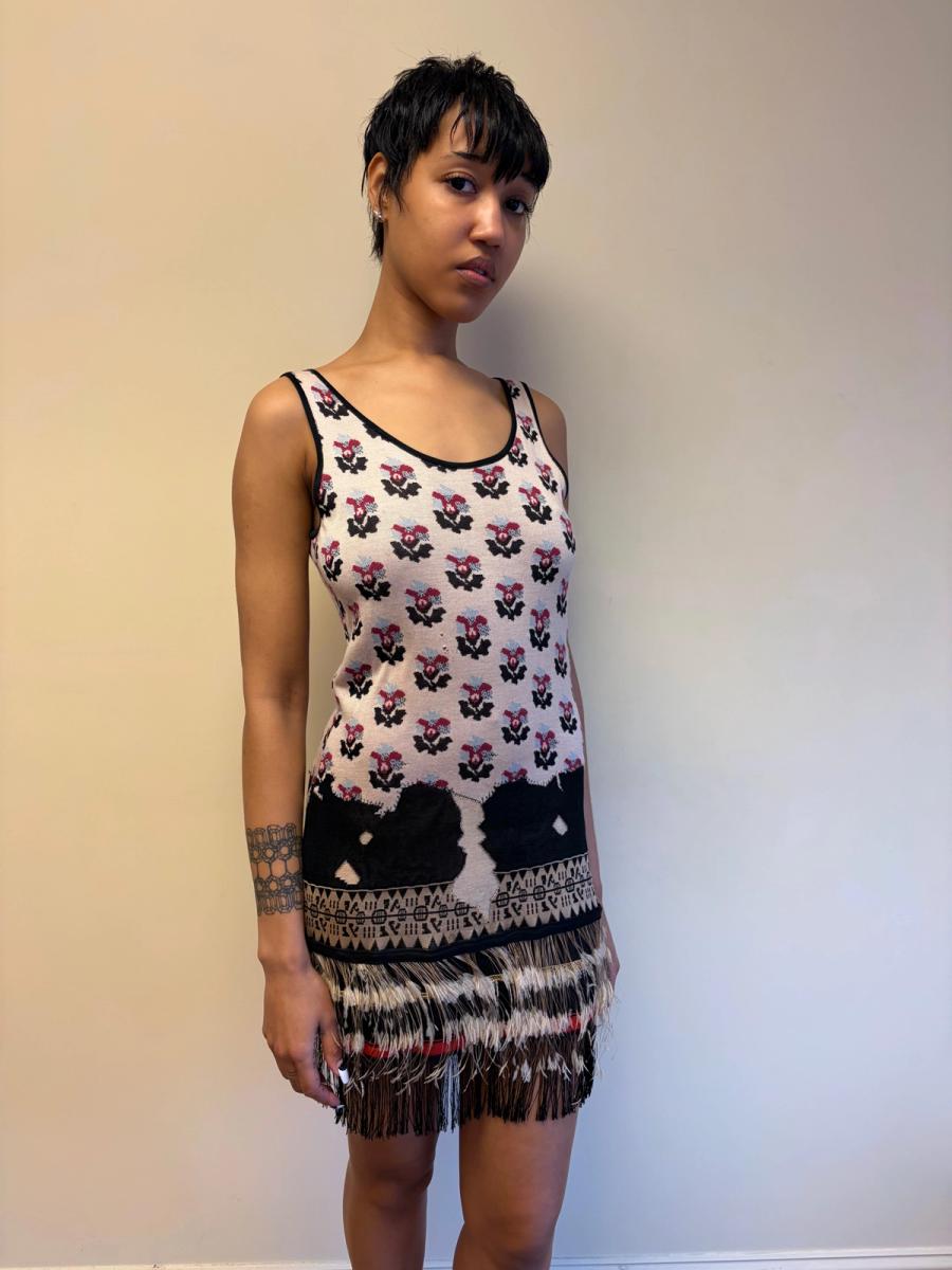 Chanel Knit Dress with Feathers product image