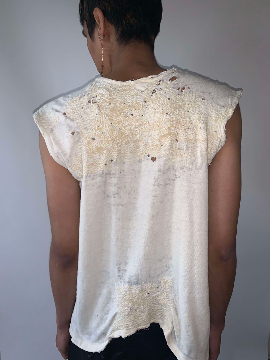 Antique Undershirt with Intricate Wool Darns  product image