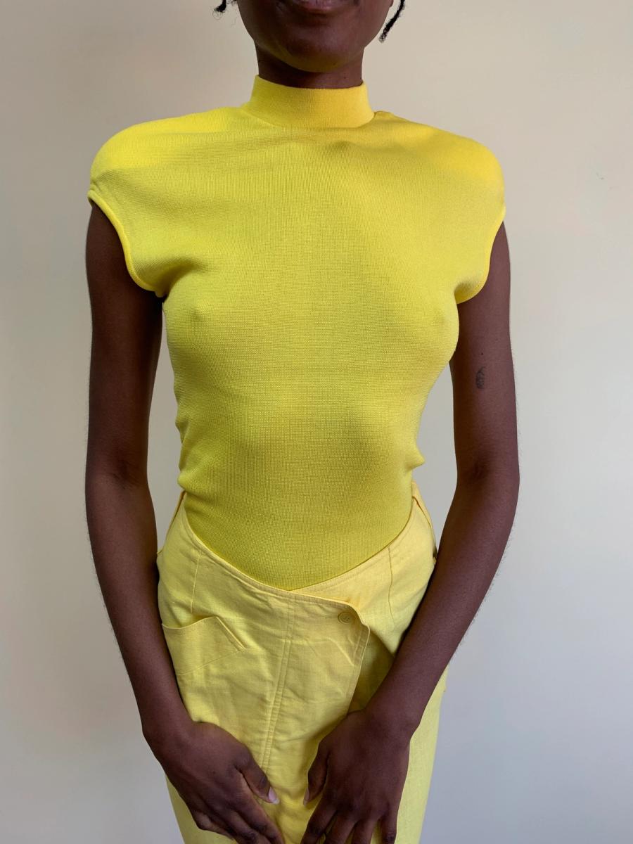 Thierry Mugler Late 80s- Early 90s Detached Arms Knit Top product image