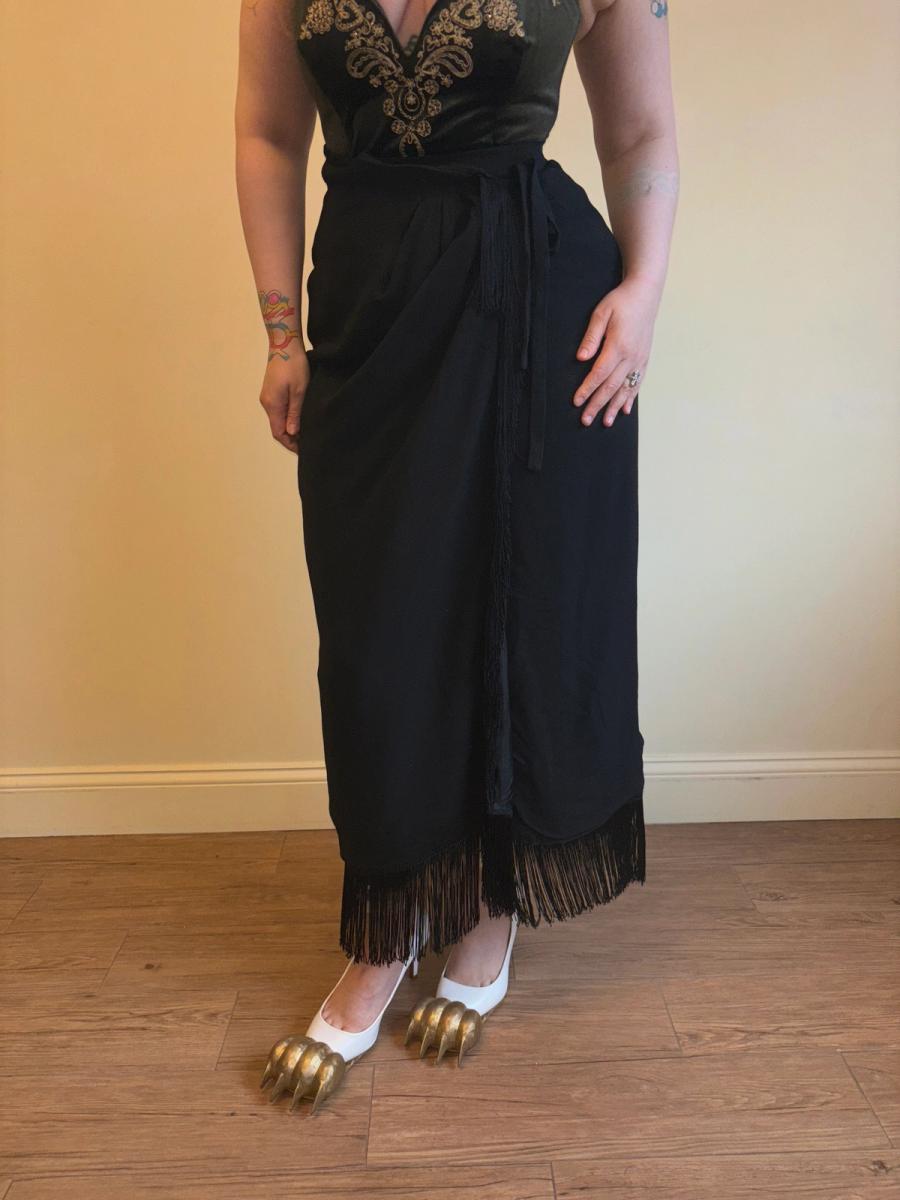 Vintage Dolce & Gabbana Wrap Skirt With Fringe  product image