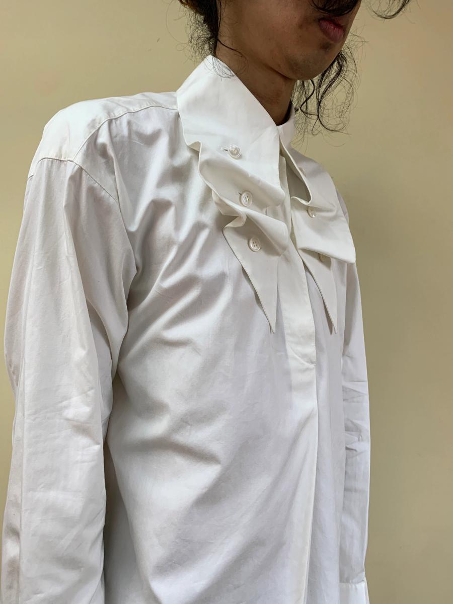 1980s Issey Miyake Button Collar Poet Blouse product image