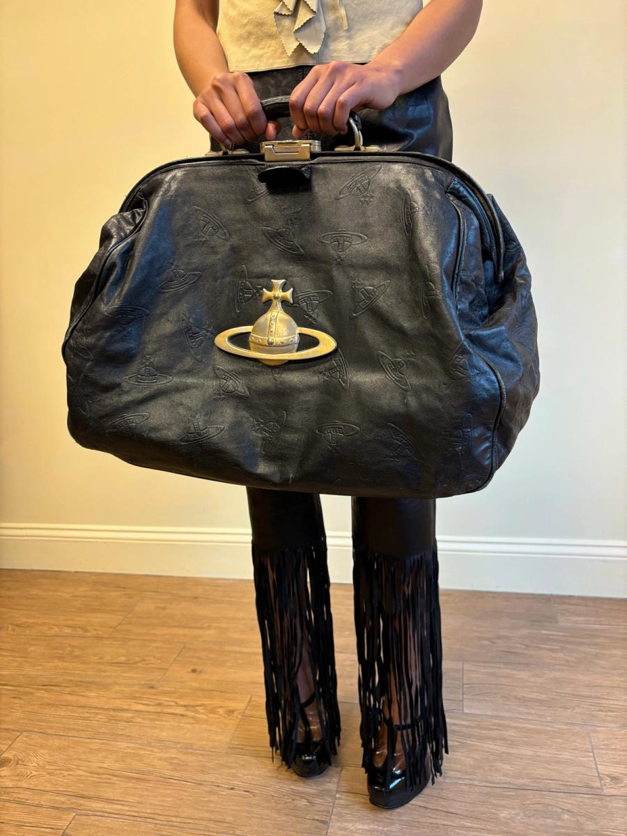 Vivienne Westwood "On Liberty" Leather Doctor Bag with Oversized Brass Orb product image