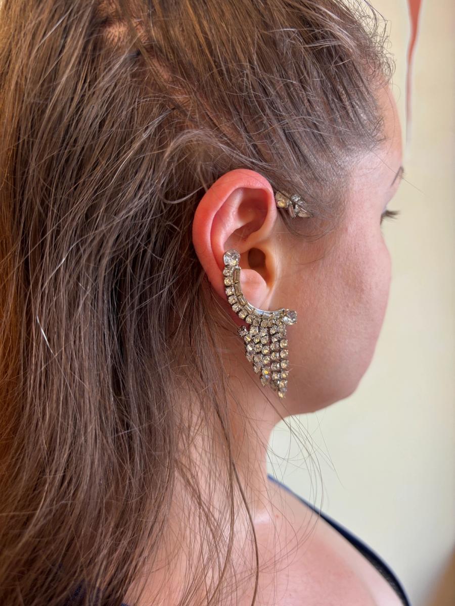 50s Rhinestone Ear Cuff product image