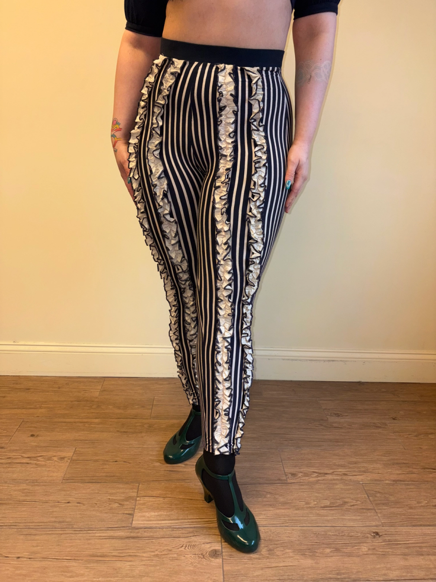 80s Jean-Paul Gaultier Ruffle Leggings product image